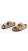 BIRKENSTOCK ARIZONA SUEDE WITH SOFT FOOTBED MEN 7 WOMEN 9 EU M40 TAUPE