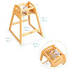ECR4KIDS ASATT HIGH CHAIR, TODDLER CHAIR - HONEY