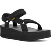 TEVA WOMEN'S W FLATFORM UNIVERSAL SANDAL - SIZE WOMEN 9 (BLACK)