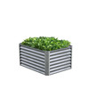 SAVANA GALVANIZED RAISED GARDEN BED 48"L×36"W×24"H, TITANIUM GRAY - GRAY