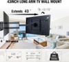 FORGING MOUNT HEAVY DUTY LONG ARM TV MOUNT,FULL MOTION TV MOUNTS BRACKET - BLACK