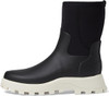 HUNTER WOMENS CITY EXPLORER SHORT NEOPRENE BOOTS - SIZE: 8 - BLACK/SHADE WHITE