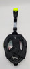 GENERIC DIVING MASK ANTI FOG FULL FACE SNORKEL MASK DRY - L/XL - BLACK/GREEN