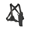 UNCLE MIKE'S KODRA NYLON SIDEKICK VERTICAL SHOULDER HOLSTER, SIZE 3 - BLACK