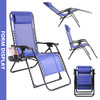 YANGMING GALION RECLINING ZERO GRAVITY CHAIR (SET OF 2), DARK BLUE - DARK BLUE