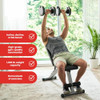 Finer Form 5-in-1 Weight Bench, Adjustable & Foldable for Bench Press