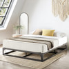 Mellow 9" Meta Platform Bed Frame, Heavy Duty Steel Slat Mattress, Queen - BLACK