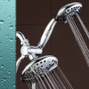 AQUADANCE HIGH PRESSURE 6-INCH / 6-SETTING PREMIUM RAIN SHOWER HEAD - SILVER