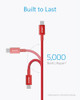 ANKER USB C TO USB C CABLE 6FT, 2PACK - RED