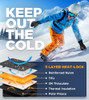 UMEWARM -10℉ WATERPROOF WINTER GLOVES MEN M WOMEN M - BLACK