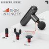 SHARPER IMAGE POWERBOOST MOVE DEEP TISSUE PORTABLE MASSAGE GUN - GRAY