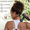 SHARPER IMAGE POWERBOOST MOVE DEEP TISSUE PORTABLE MASSAGE GUN - GRAY