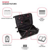 SWISSGEAR 7272 ENERGIE EXPANDABLE HARDSIDE LUGGAGE SPINNER WHEELS - BLACK New