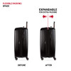 SWISSGEAR 7272 ENERGIE EXPANDABLE HARDSIDE LUGGAGE SPINNER WHEELS - BLACK New