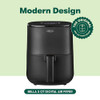 BELLA 3 QT TOUCHSCREEN AIR FRYER OVEN 5-IN-1 MULTICOOKER 17276 - MATTE BLACK