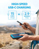 ANKER POWERCORE SOLAR 20000 18W USB-C POWER BANK 20,000 MAH - BLACK/BLUE