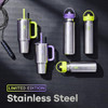 HYDRO FLASK 40 OZ ALL AROUND TUMBLER STRAW LID BOTANICAL BLISS AGAVE - LIME