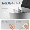 ELLO&ALLO 13 GALLON TOUCHLESS KITCHEN TRASH CAN - STAINLESS STEEL