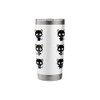 CHOCOCAT MANY EXPRESSIONS TEE STAINLESS STEEL INSULATED TUMBLER - WHITE