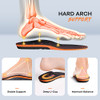 FEELLIFE PLANTAR FASCIITIS RELIEF SHOE INSOLES, ARCH SUPPORT, MEN 4-7/WOMEN 5-8