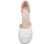 VETASTE PLATFORM CHUNKY HIGH BLOCK HEELS ANKLE SPRING PUMPS SIZE 7 WHITE New VETASTE PLATFORM CHUNKY HIGH BLOCK HEELS ANKLE SPRING PUMPS SIZE 7 WHITE New