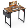 SWEETCRISPY SMALL COMPUTER DESK 31 INCH SMALL OFFICE DESK - RUSTIC