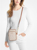 MICHAEL KORS JET SET TRAVEL MEDIUM LOGO CROSSBODY BAG - BROWN New