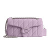 COACH QUILTED TABBY SHOULDER BAG 26 WITH CHAIN SOFT PURPLE - SOFT PURPLE New
