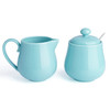 SWEESE 480.102 PORCELAIN SUGAR CREAMER SET 3 PIECE CREAMER PITCHER - TURQUOISE