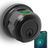 GEEKTALE FINGERPRINT DEADBOLT FINGERPRINT DOOR KNOB SMART DOOR LOCK F08 - BLACK