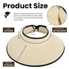 Sun Hats for Women Fashionable Womens Wide Brim Hat Roll-up Straw Sun Visor Hat New