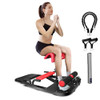 YES4ALL HIP THRUST MACHINE INCLUDING RESISTANCE BANDS GLUTE MACHINE - BLACK/RED