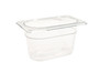 RUBBERMAID COMMERCIAL PRODUCTS COLD FOOD INSERT PAN 1/9 SIZE - CLEAR