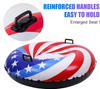 LIFECHOIC SNOW TUBES SNOW SLEDS FOR SLEDDING HEAVY DUTY - RED/WHITE/BLUE