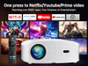 GOODEE SMART 4K 1080P PROJECTOR WIFI BLUETOOTH MOVIE OUTDOOR YG651 - WHITE