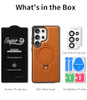 BULLROYE GALAXY S25 ULTRA CASE STAND MAGNETIC MAGSAFE RING NO PROTECTOR - BROWN