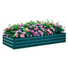 BUTUNITA Raised Garden Bed Green 6x3x1ft Galvanized Raised Garden Beds