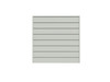 CROWNWALL PVC SLAT WALL PANELS 4ft by 4ft (16 sqft) Section, Graphite