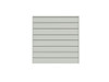 CROWNWALL PVC SLAT WALL PANELS 4ft by 4ft (16 sqft) Section, Graphite