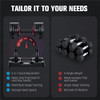 BUXANO Adjustable Dumbbell 25LB Weight, 5 in 1 Weight, Handle, Workout - Black