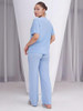 Talmont Women's Pajama Set Short Sleeve 2 Piece Outfits Lounge Set O Neck Pjs New