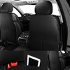TAPHA EXECUTIVE LEATHERETTE CAR SEAT COVER & CUSHION SET - BLACK/GRAY
