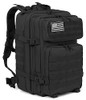 QT&QY 45L MILITARY TACTICAL BACKPACKS HIKING TREEKING RUCKSACK - BLACK