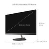 VIEWSONIC 24" 1080P IPS MONITOR USB C 3.2 AND FREESYNC VX2485-MHU - BLACK