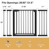 ALVOD BABY GATE, 29.93''-51.5'' WIDE 30" HIGH DOG GATES FOR DOORWAYS AUTO CLOSE