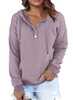 FKEEP WOMEN HOODIES CASUAL BUTTON DOWN SWEATSHIRT DRAWSTRING FALL WINTER - M/L New