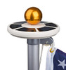 Sunnytech 2nd Generation Solar Flag Pole 20led Light, Brightest, Most Powerful New
