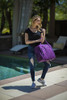 Rockland Melrose Upright Wheeled Under-Carrier Luggage BF31 - Purple, 15" New