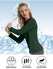 FKEEP WOMEN'S TENNIS GOLF SHIRT LONG SLEEVED TOP SPORT ACTIVEWEAR FOREST GREEN New