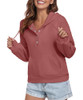 FKEEP WOMEN HOODIES CASUAL BUTTON DOWN SWEATSHIRT DRAWSTRING FASHION RED S New FKEEP WOMEN HOODIES CASUAL BUTTON DOWN SWEATSHIRT DRAWSTRING FASHION RED S New